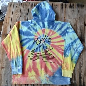 2000's Ivory Ella Mystic CT tie dye hoodie women's size Small